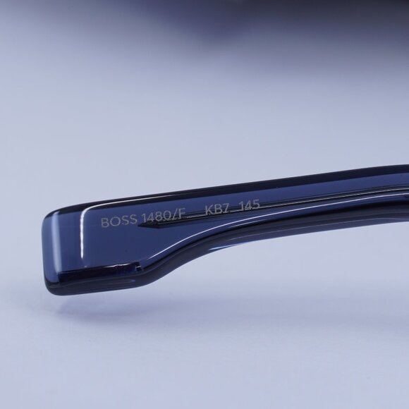 Hugo Boss BOSS 1480/F 0KB7 00 Square Eyeglasses 55mm – Transparent Grey - Picture 9 of 11